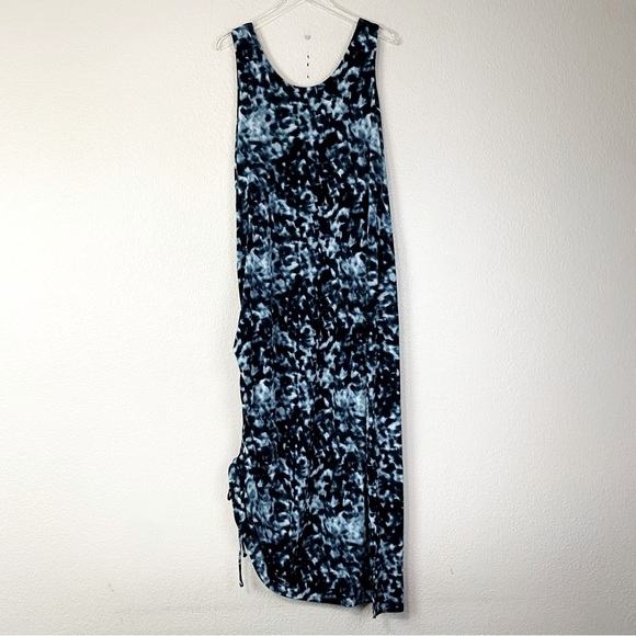 Soma Dark Harbor Crepe Drawcord Sleeveless Maxi Dress Size XL - Picture 4 of 9